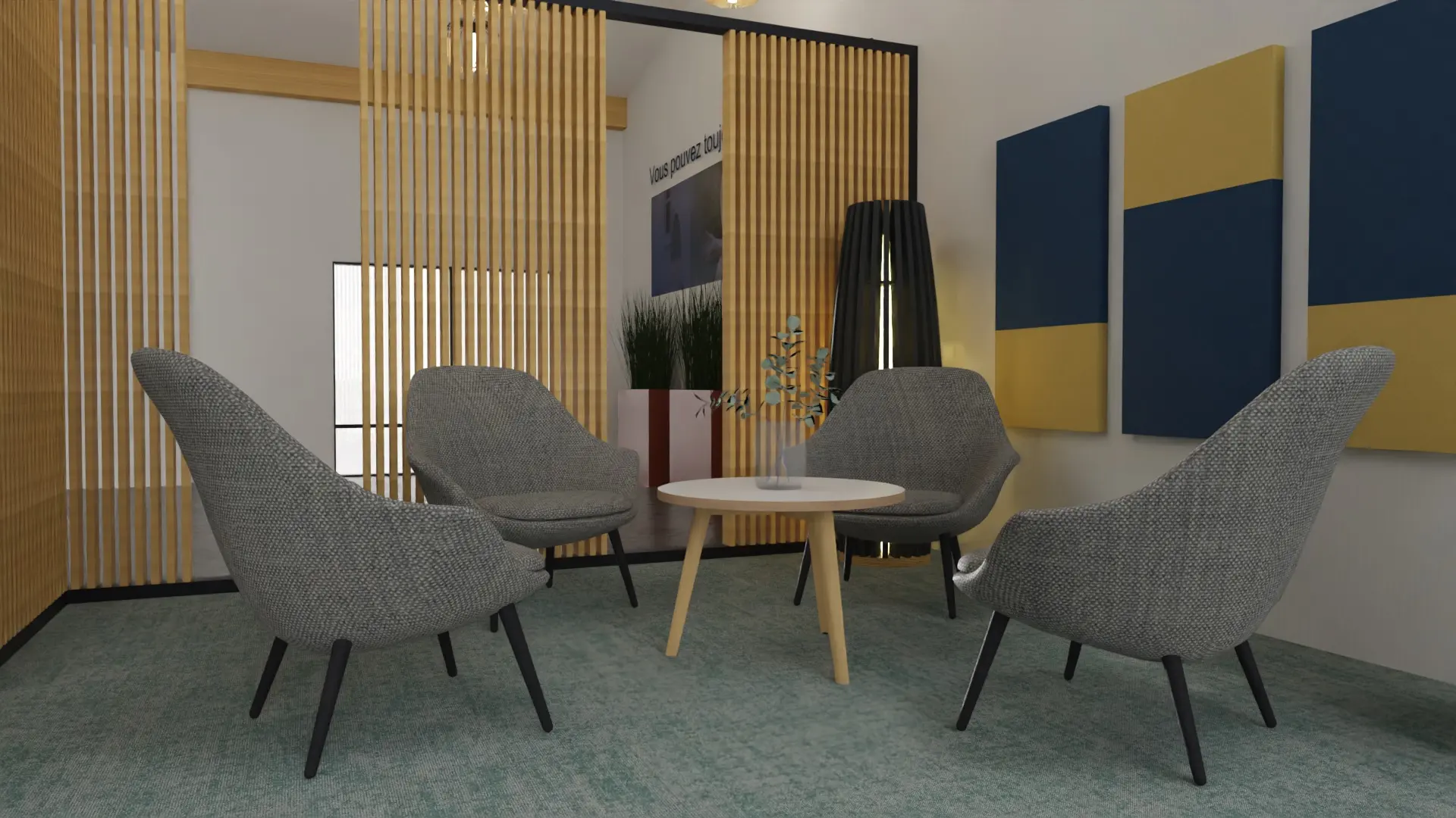 conception 3D espace de travail