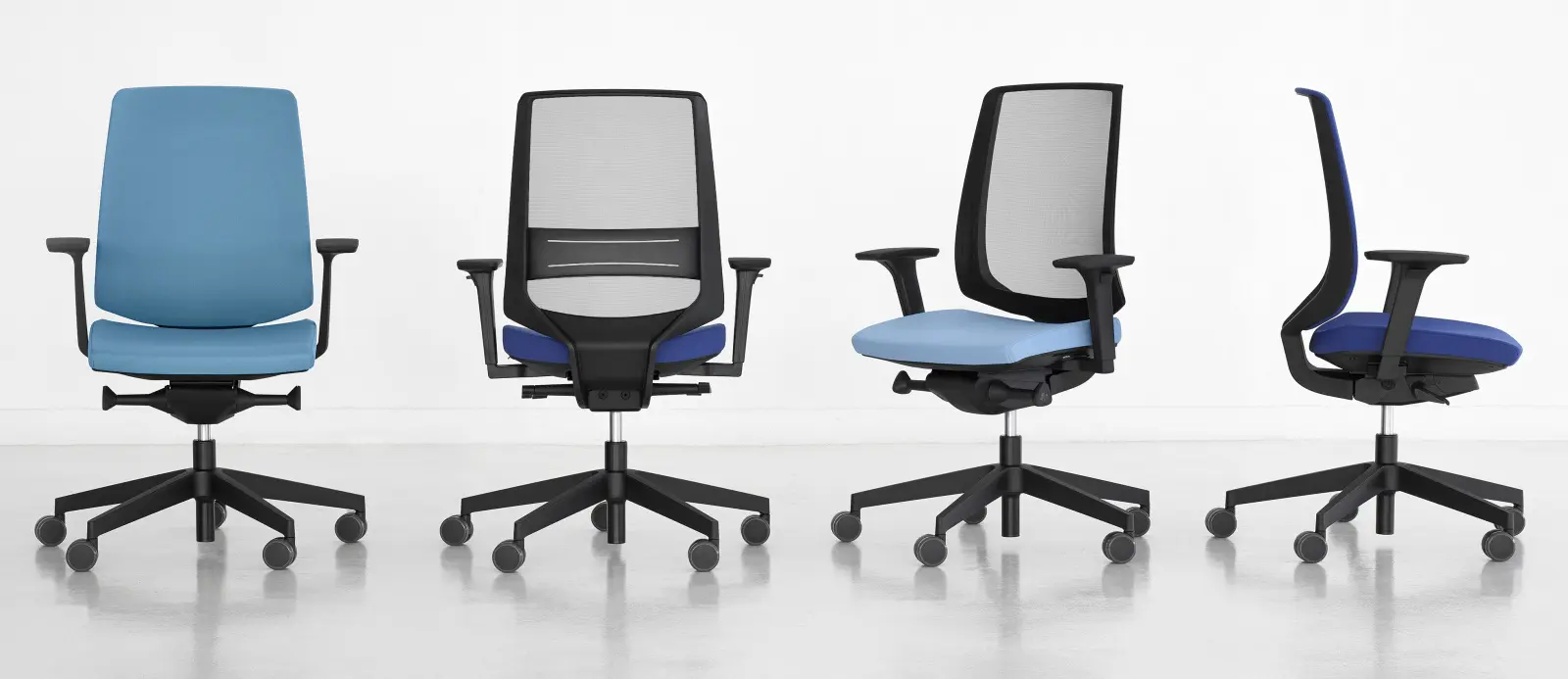 Siège ergonomique Profim, design moderne, soutien lombaire ajustable et assise confortable, idéal pour les espaces de travail professionnels